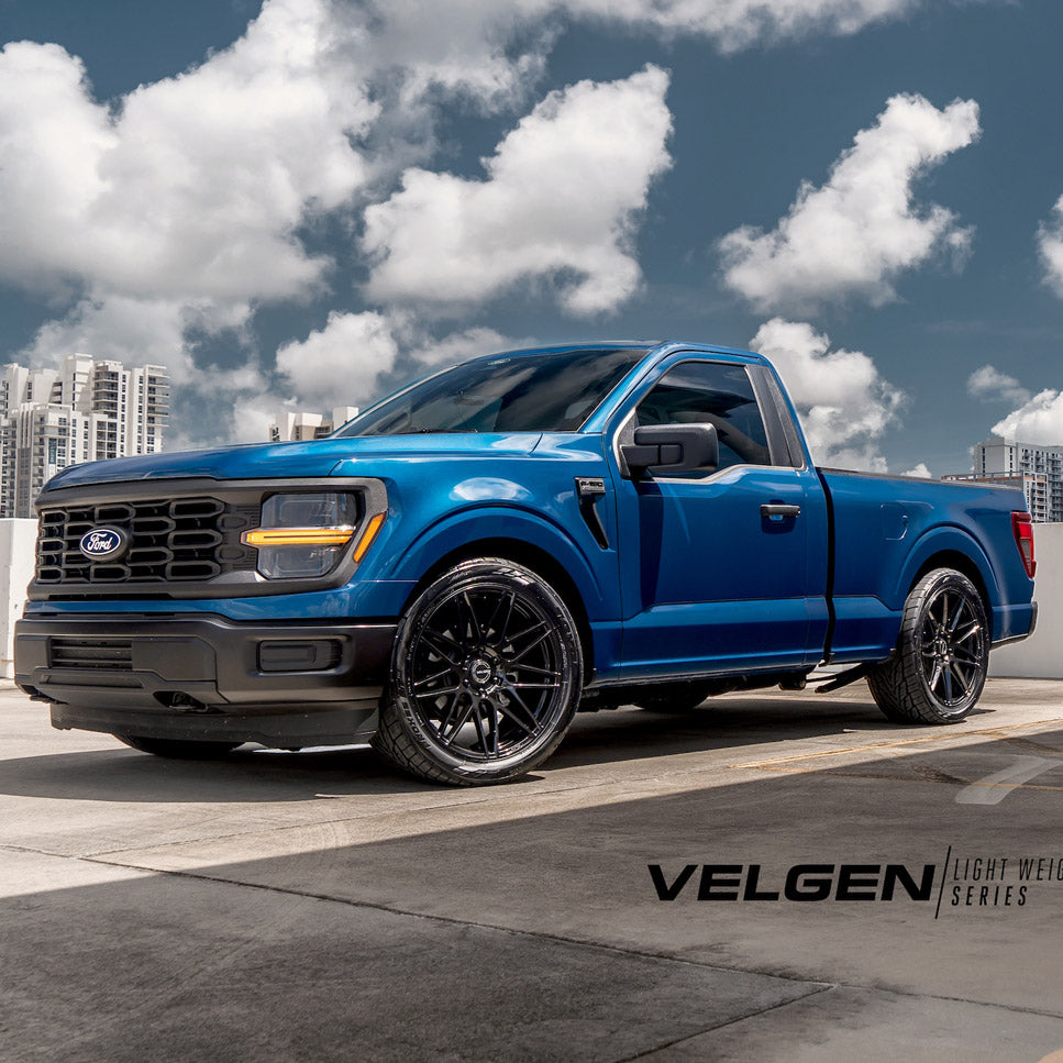 22" Velgen VFF9 Black 22x10 Concave Wheels Fits GMC Sierra