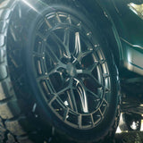 17" Vossen HFX1 Matte Gunmetal 17x9 Concave Wheels Rims Fits Ford F150 2015-2020