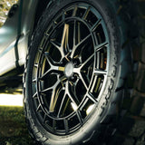 22" Vossen HFX1 Matte Gunmetal 22x9.5 Concave Wheels Fits Ford F150 2021 and Up