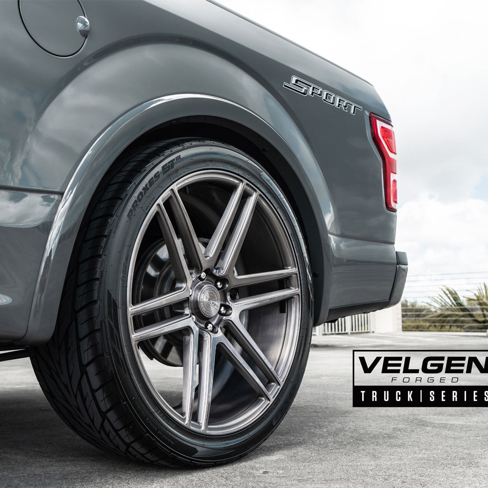 22" Velgen VFT6 Grey 22x10 Forged Concave Wheels Rims Fits Lincoln Mark LT