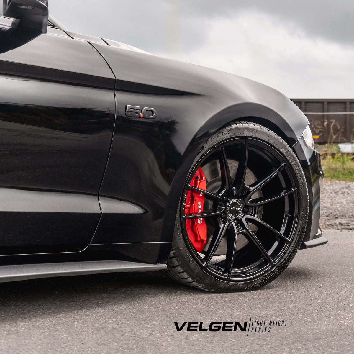 19" Velgen VF5 Gloss Black 19x10 19x11 Concave Wheels Rims Fits Ford Mustang GT