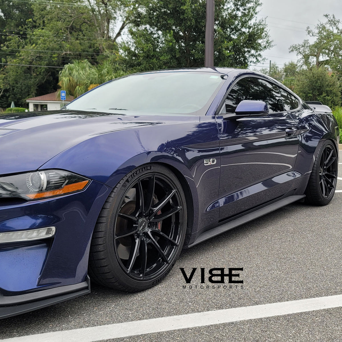 19" Velgen VF5 Gloss Black 19x10 19x11 Concave Wheels Rims Fits Ford Mustang GT
