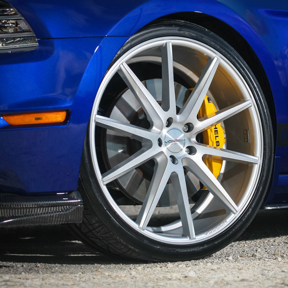 19" Vossen VFS-1 Silver 19x9 Forged Concave Wheels Rims Fits Chevrolet Corvette