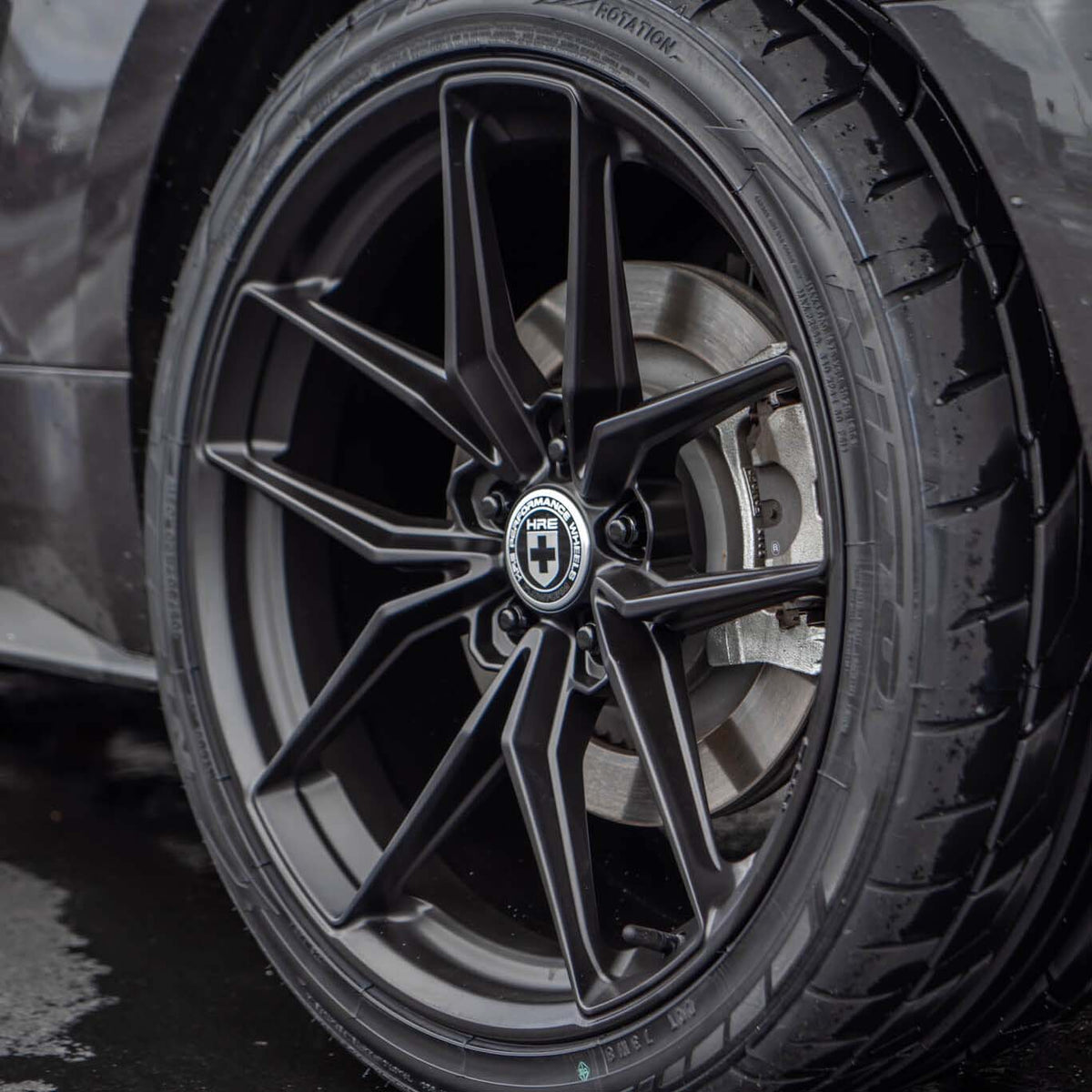 20" HRE FF21 Black Forged Concave Wheels Rims Fits 2015-2022 Ford Mustang