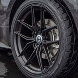 20" HRE FF21 Black Forged Concave Wheels Rims Fits 2015-2022 Ford Mustang