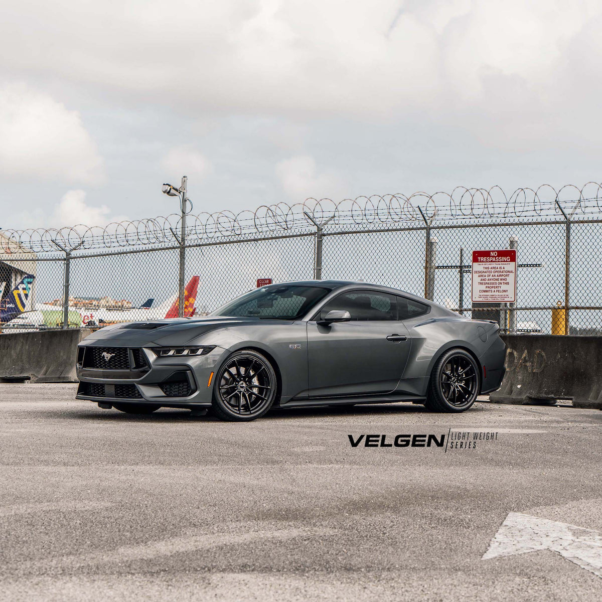 19" Velgen VF5 Gloss Black 19x10 19x11 Concave Wheels Rims Fits Ford Mustang GT