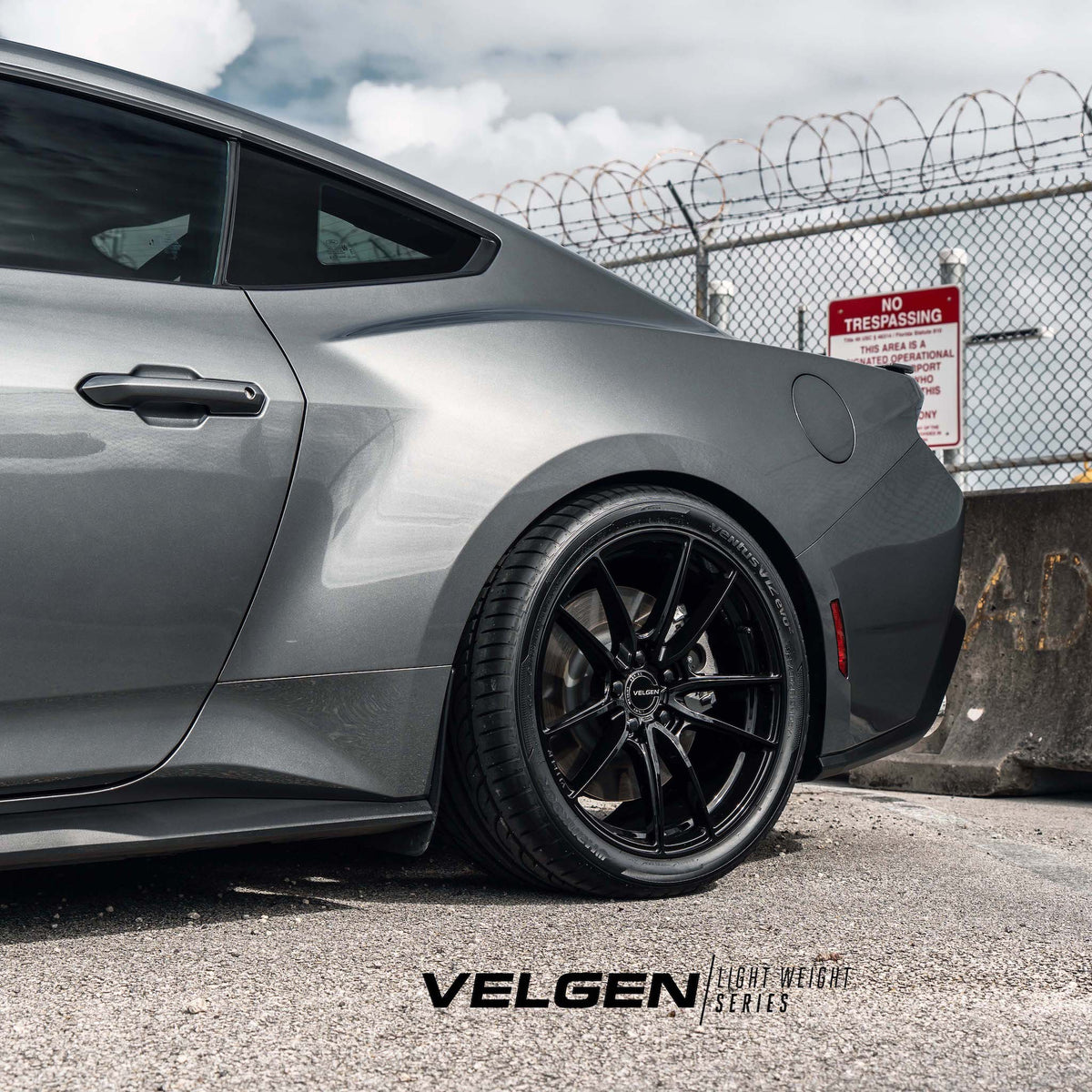 19" Velgen VF5 Gloss Black 19x10 19x11 Concave Wheels Rims Fits Ford Mustang GT