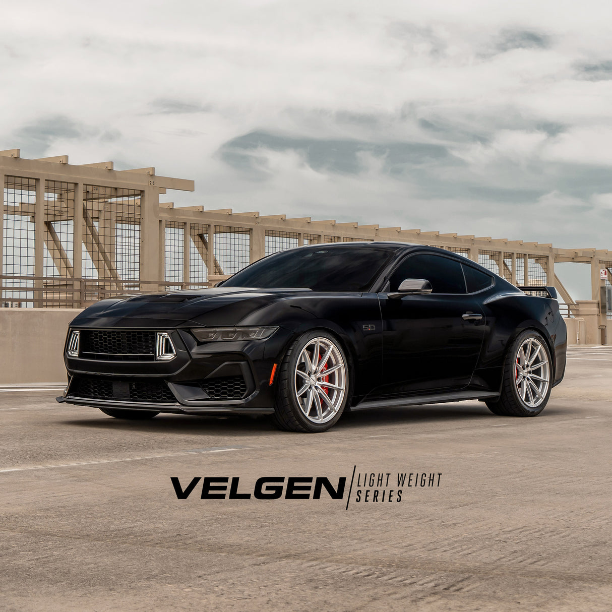 20" Velgen VF10 Gloss Silver Concave Wheels Rims Fits Ford Mustang