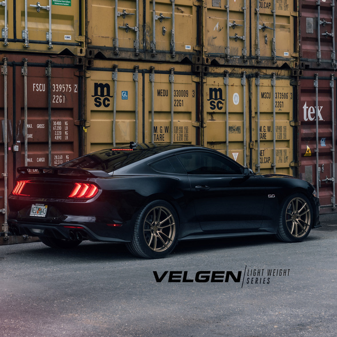 19" Velgen VF5 Bronze 19x10 19x11 Concave Wheels Rims Fits Ford Mustang