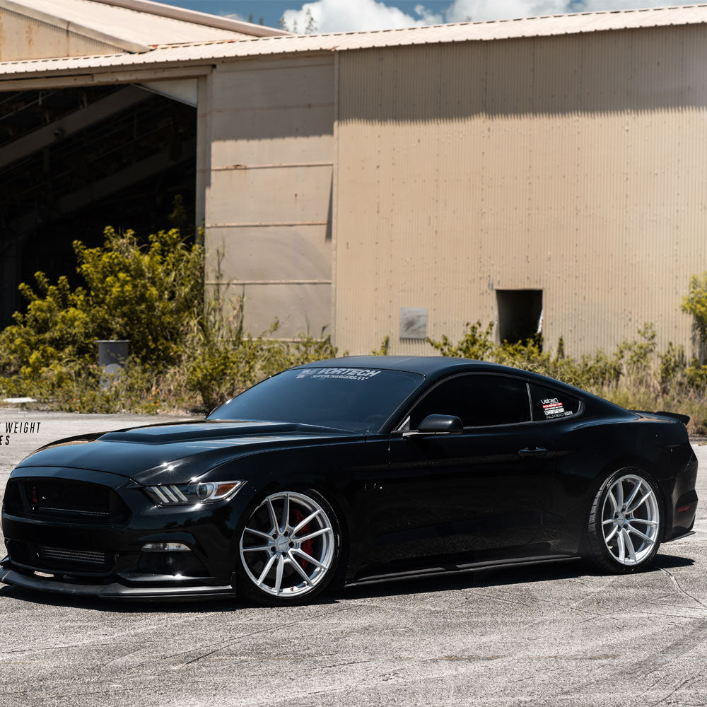 19" Velgen VF5 Gloss Silver 19x10 19x11 Concave Wheels Rims Fits Ford Mustang