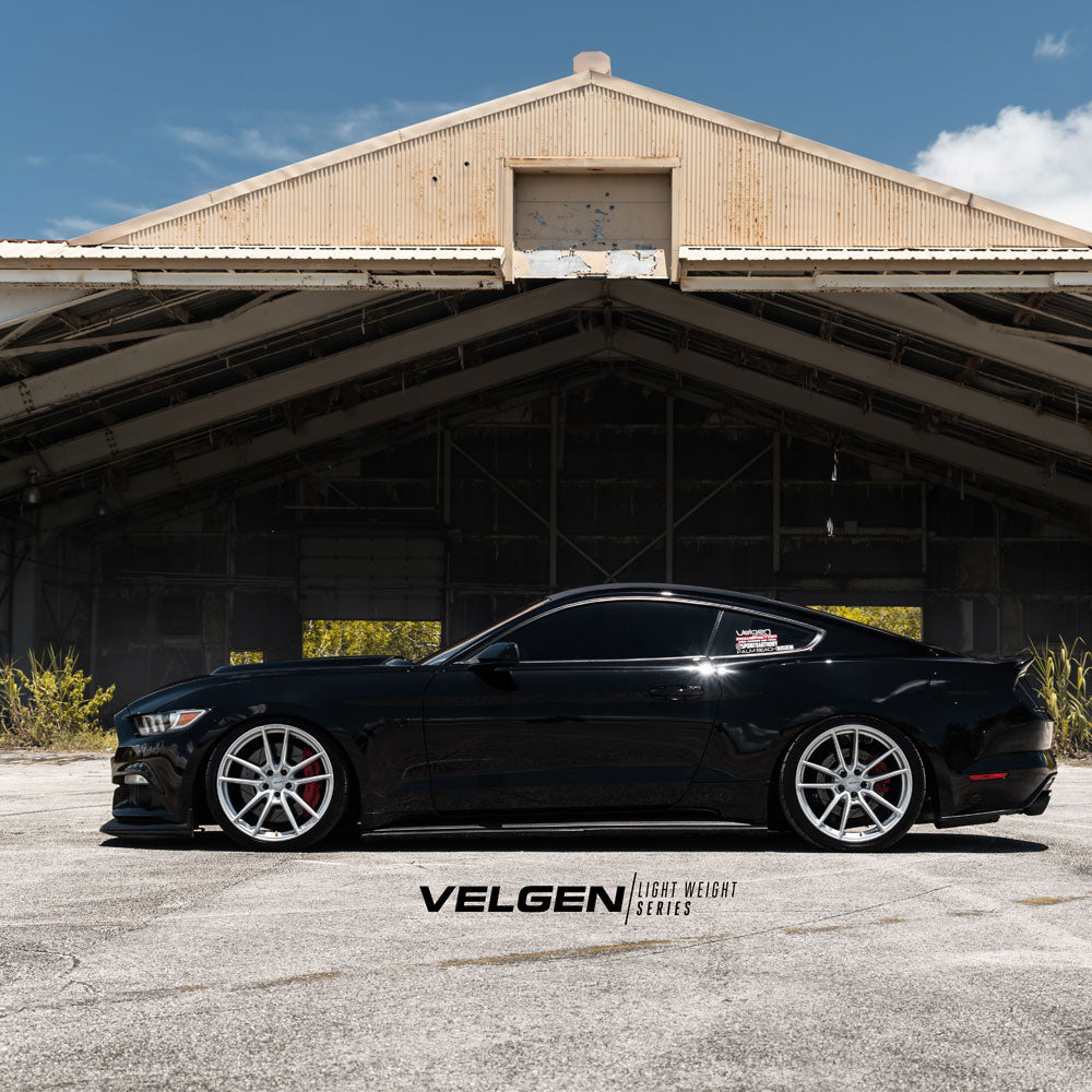 19" Velgen VF5 Gloss Silver 19x10 19x11 Concave Wheels Rims Fits Ford Mustang