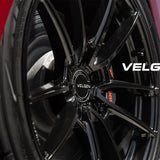 22" Velgen VF5 Gloss Black 22x10.5 22x10.5 Wheels Rims Fits Jeep Grand Cherokee