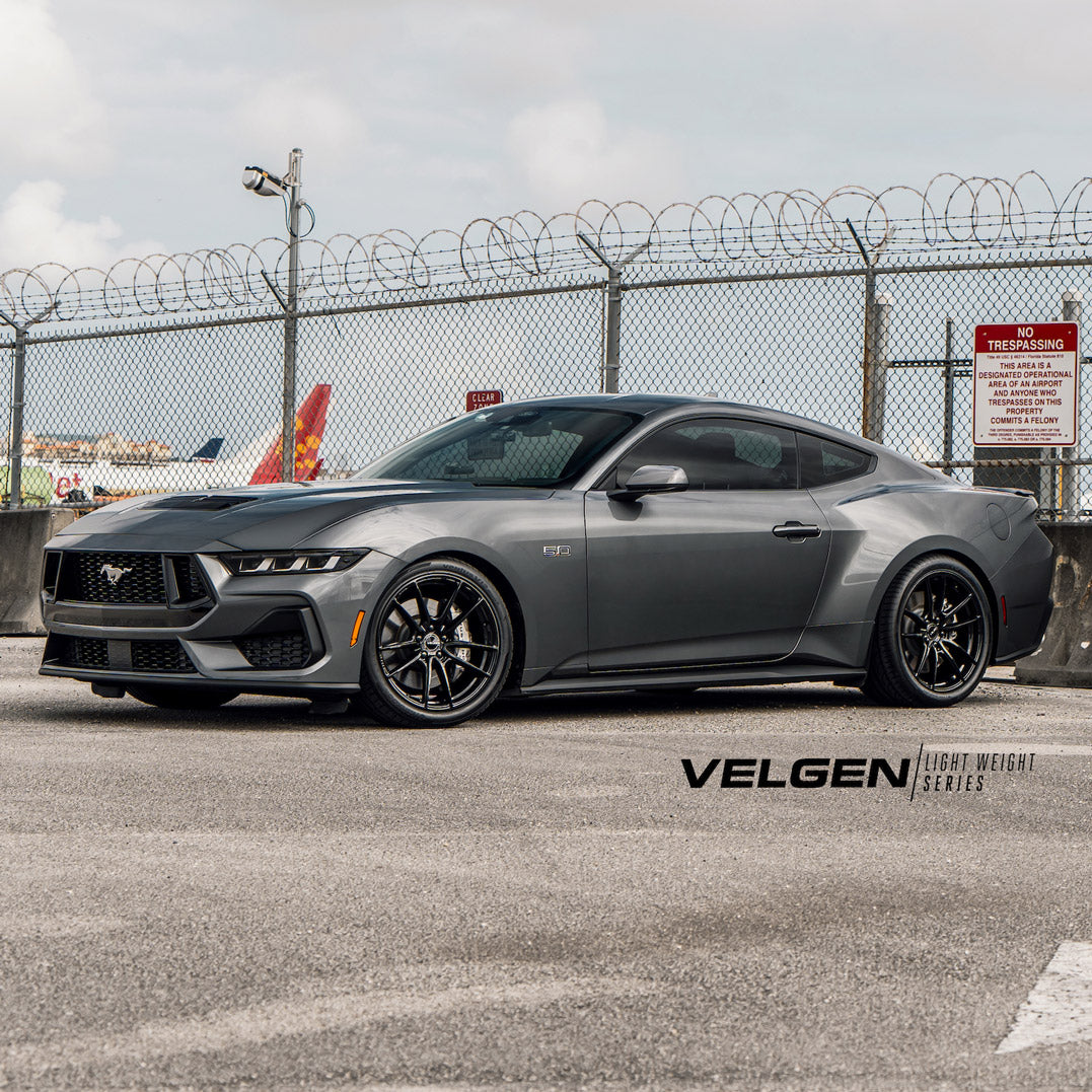 19" Velgen VF5 Gloss Black 19x10 19x11 Concave Wheels Rims Fits Ford Mustang