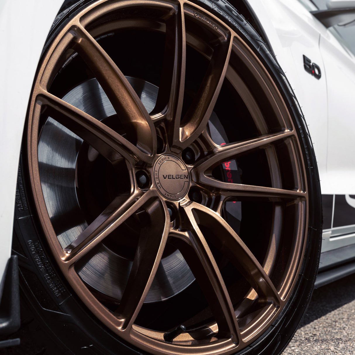 19" Velgen VF5 Bronze 19x10 19x11 Concave Wheels Rims Fits Ford Mustang