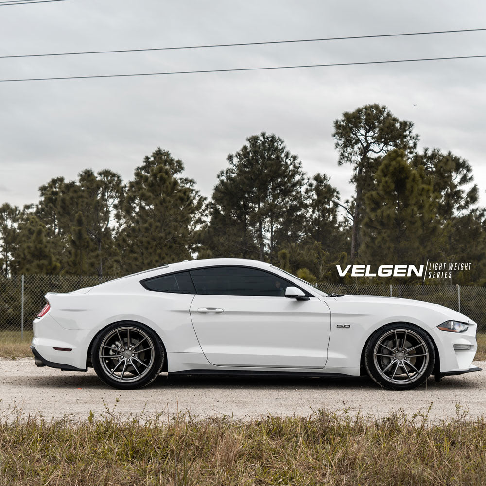 20" Velgen VF5 Grey Forged Concave Wheels Rims Michelin Tires Fits Ford Mustang
