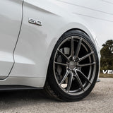 20" Velgen VF5 Grey Forged Concave Wheels Rims Michelin Tires Fits Ford Mustang