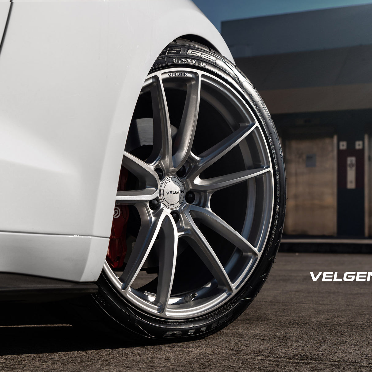 19" Velgen VF5 Gloss Silver 19x10 19x11 Concave Wheels Rims Fits Ford Mustang GT