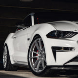 19" Velgen VF5 Gloss Silver 19x10 19x11 Concave Wheels Rims Fits Ford Mustang GT