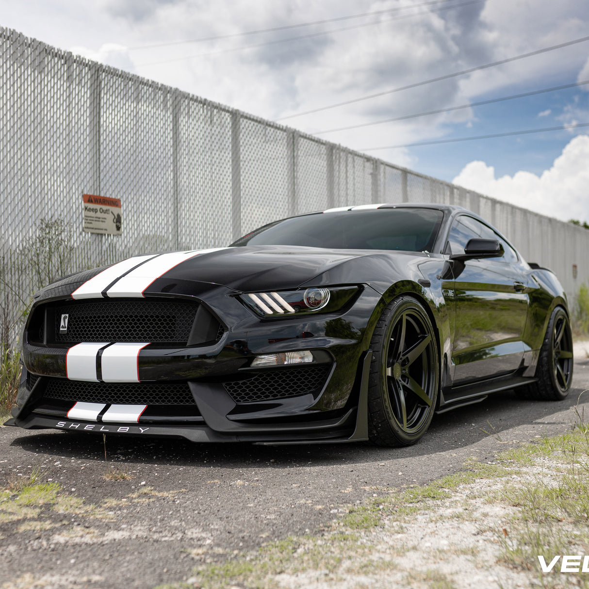 20" Velgen Classic5 Satin Black Concave Wheels Rims Fits Ford Mustang