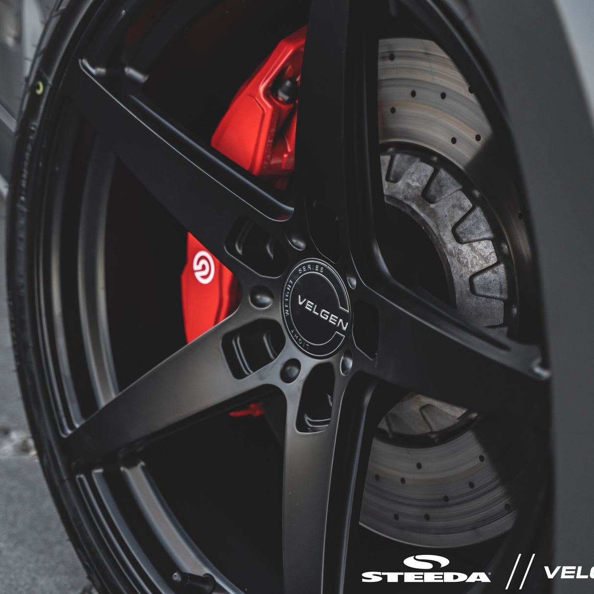 20" Velgen Classic5 Satin Black Concave Wheels Rims Fits Mustang Shelby GT350