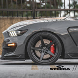 20" Velgen Classic5 20x10.5 Satin Black Concave Wheels Rims Fits Dodge Durango