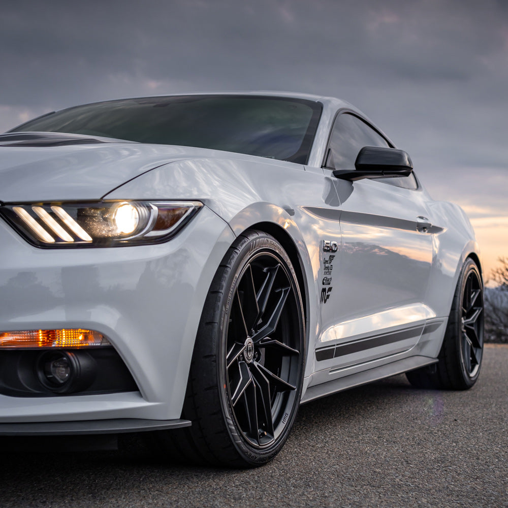 20" HRE FF21 Silver 20x10 20x11 Forged Concave Wheels Rims Fits Ford Mustang