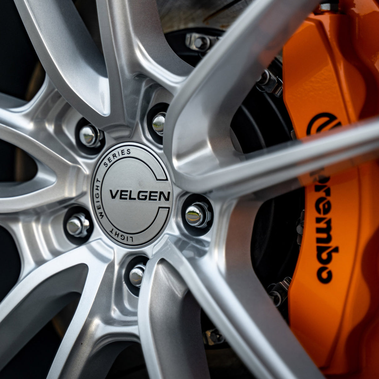 19" Velgen VF5 Gloss Silver 19x10 19x11 Concave Wheels Rims Fits Ford Mustang GT