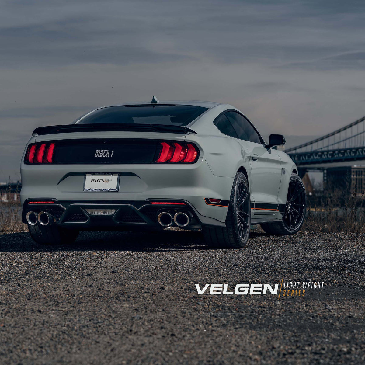 19" Velgen VF5 Gloss Black 19x10 19x11 Concave Wheels Rims Fits Ford Mustang GT