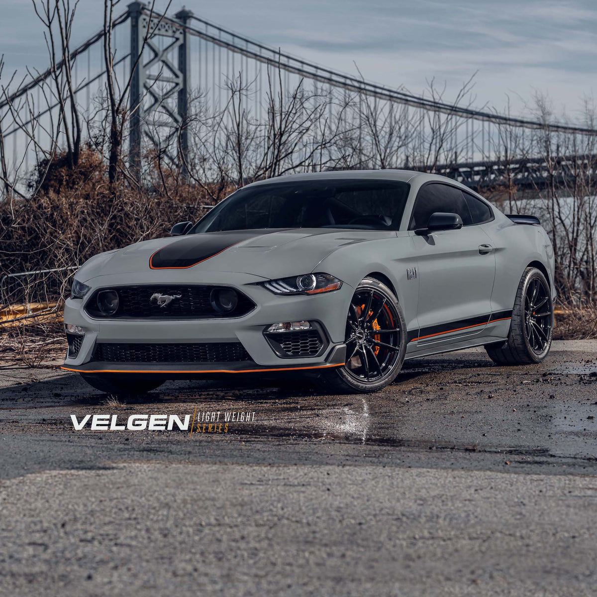19" Velgen VF5 Gloss Black 19x10 19x11 Concave Wheels Rims Fits Ford Mustang GT
