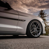 20" HRE FF11 Silver 20x10 20x11 Forged Concave Wheels Rims Fits Ford Mustang