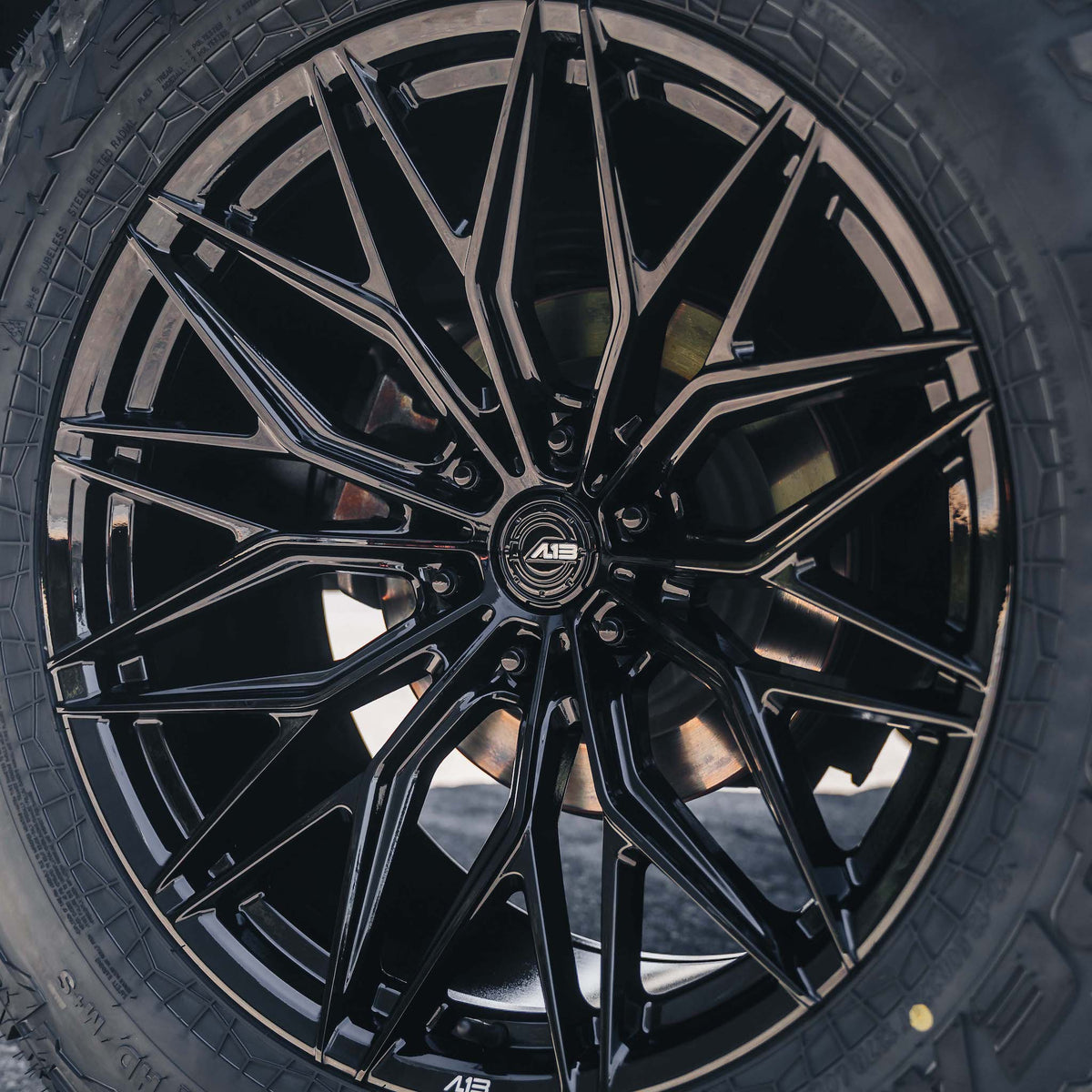 24" AL13 FR86 Black 24x10 Concave Wheels Rims Fits Ford F150 2021 and Up