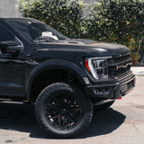 24" AL13 FR86 Black 24x10 Concave Wheels Rims Fits Ford F150 2021 and Up