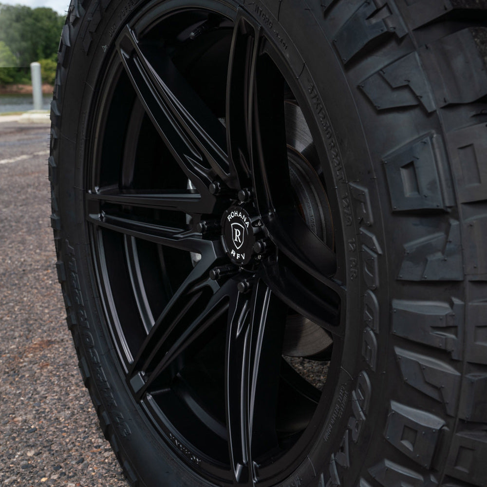22" Rohana RFV1 Black Forged Wheels Rims Fits 2014-2018 Chevrolet Silverado