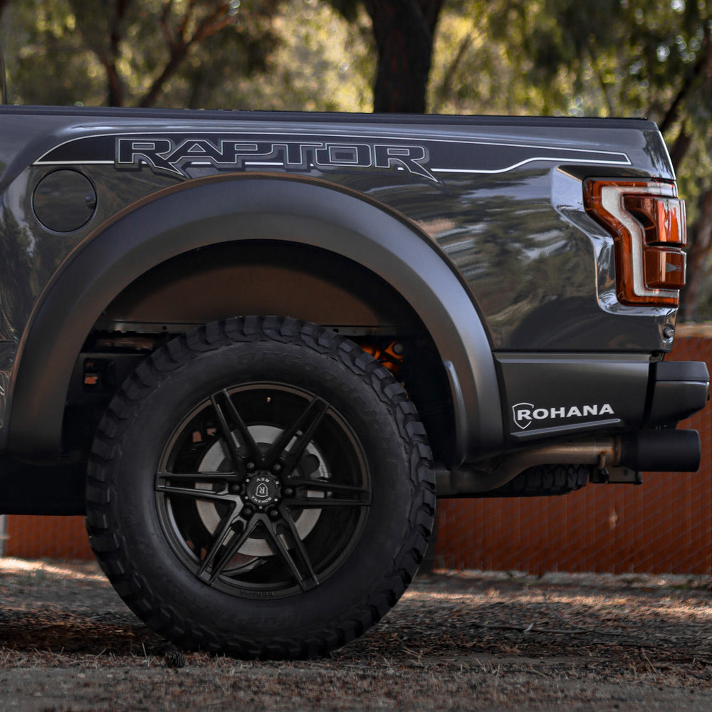 22" Rohana RFV1 Black 22x9.5 Forged Wheels Rims Fits 2010-2022 Ford Raptor