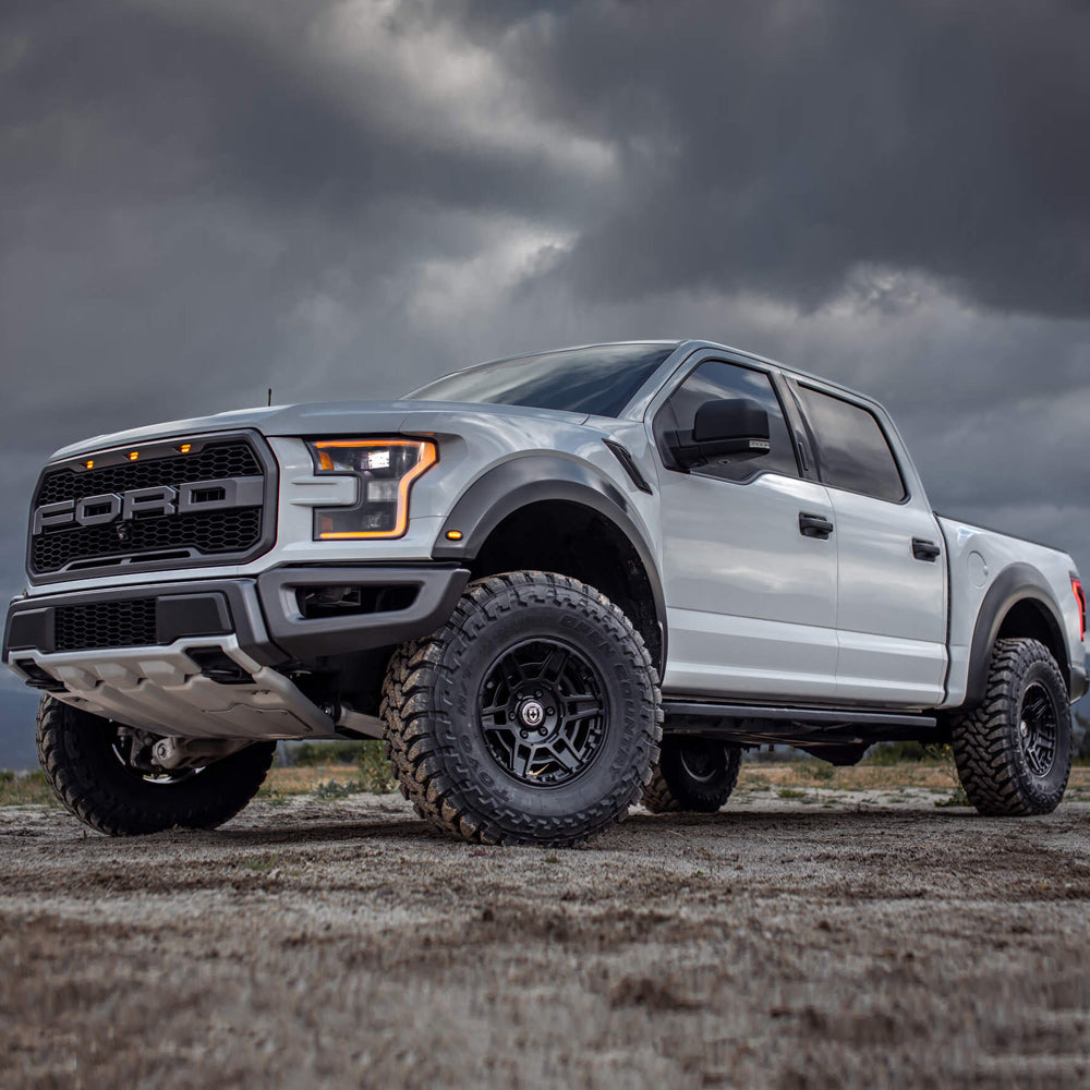 17" HRE FT1 Black 17x9 Concave Wheels Rims Fits 2010-2022 Ford Raptor