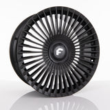 24" Forgiato Trimestre-M Black Concave Wheels Rims Fits Land Rover Range Rover