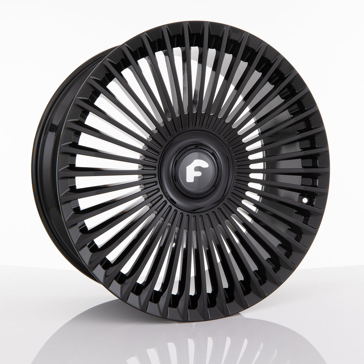 24" Forgiato Trimestre-M Black Concave Wheels Rims Fits Rolls-Royce Cullinan