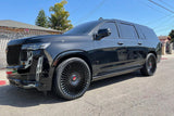 24" Forgiato Trimestre-M Black Concave Wheels Rims Fits Land Rover Range Rover