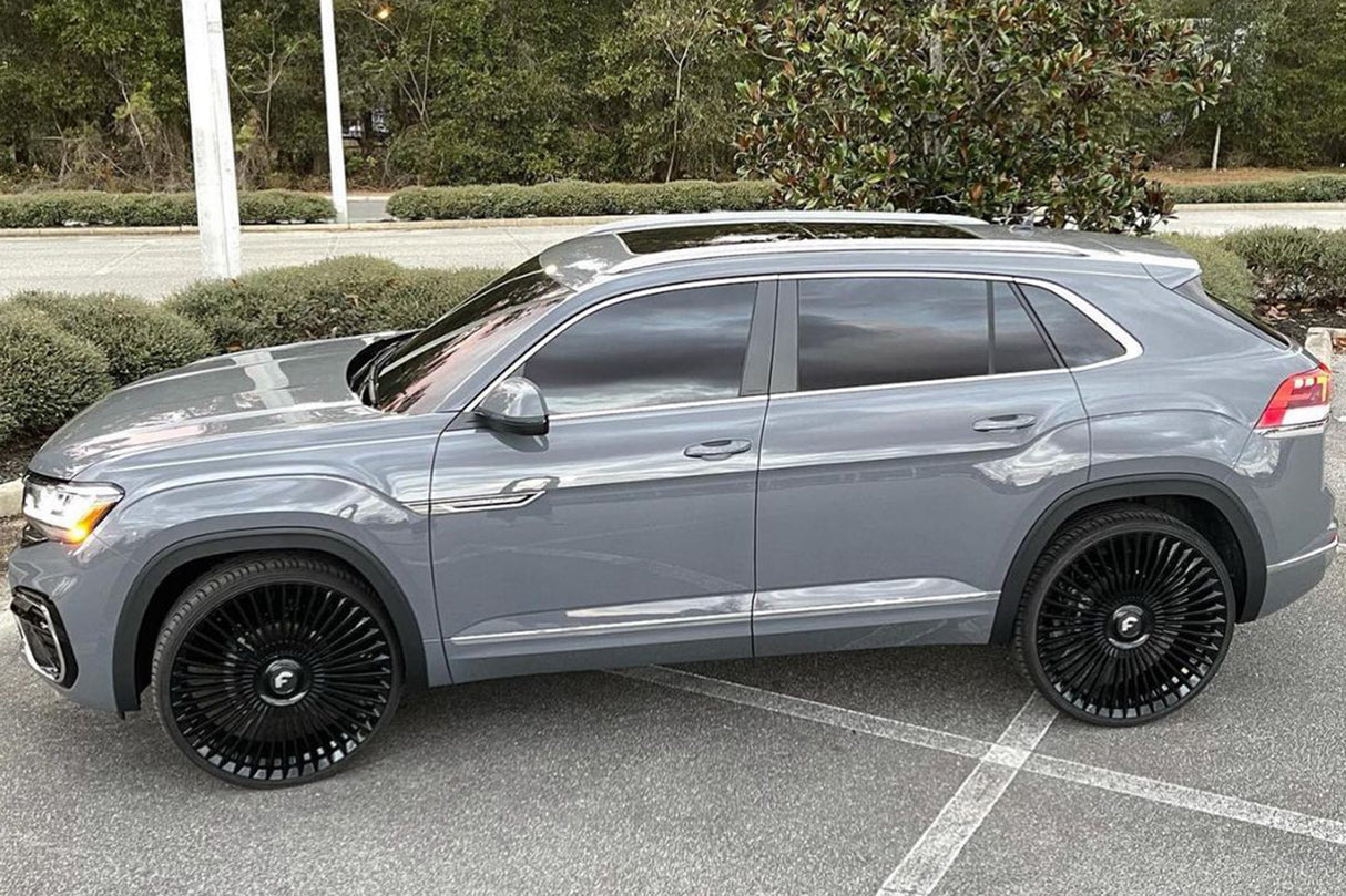 24" Forgiato Trimestre-M Black Concave Wheels Rims Fits Land Rover Range Rover