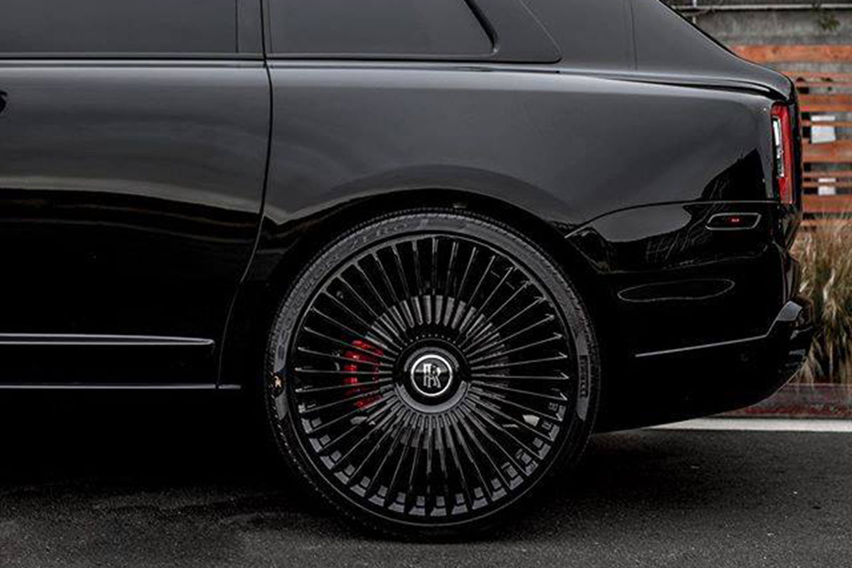 24" Forgiato Trimestre-M Black Concave Wheels Rims Fits Land Rover Range Rover