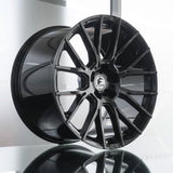 20" Forgiato Flow 001 Black Forged Concave Wheels Rims Fit Jaguar XJRS XJS