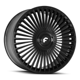 24" Forgiato Trimestre-M Black Concave Wheels Rims Fits Rolls-Royce Cullinan