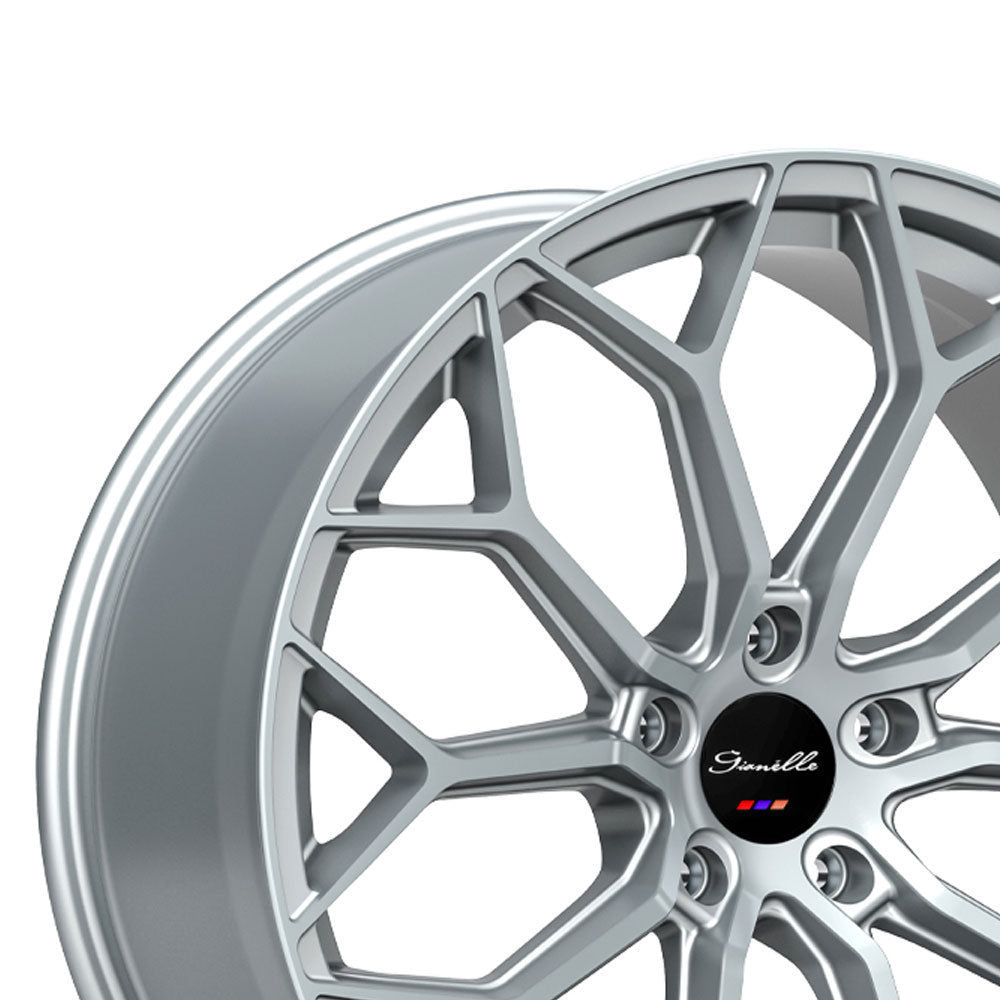 22" Gianelle Monte Carlo Silver 22x9 Concave Wheels Rims Fits Lexus RX350 RX450h