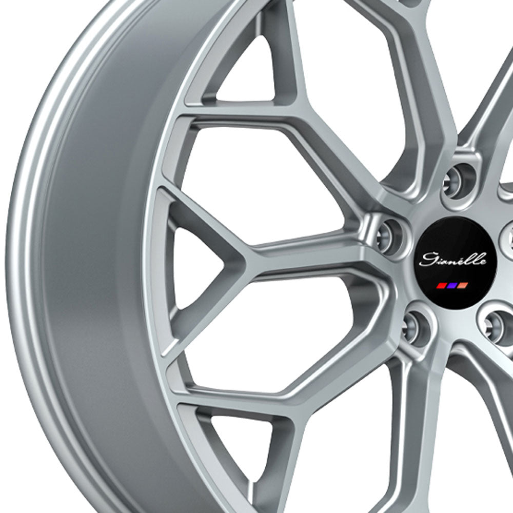 22" Gianelle Monte Carlo Silver 22x9 Concave Wheels Rims Fits Lexus RX350 RX450h