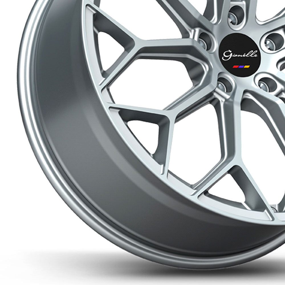 22" Gianelle Monte Carlo Silver 22x9 Concave Wheels Rims Fits Lexus RX350 RX450h