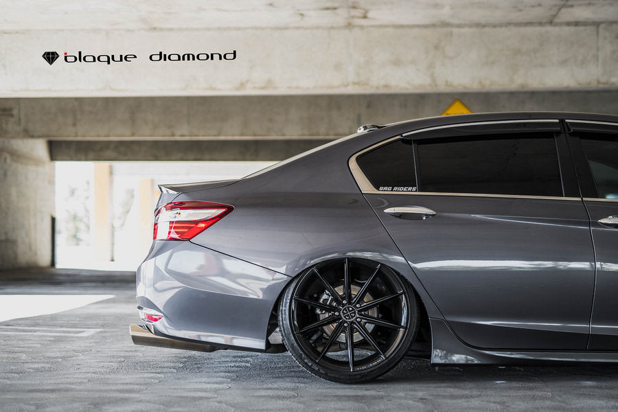 19" BLAQUE DIAMOND BD11 19X9.5 BLACK CONCAVE WHEELS RIMS FITS AUDI B8 A4 S4