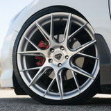 19" Blaque Diamond BD-F18 Silver 19x8.5 Forged Wheels Rims Fits Tesla Model S