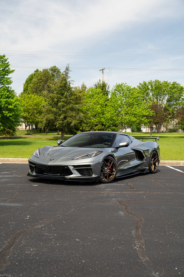 HRE FF11 FlowForm wheels in Sarsaparilla on Chevrolet Corvette C8