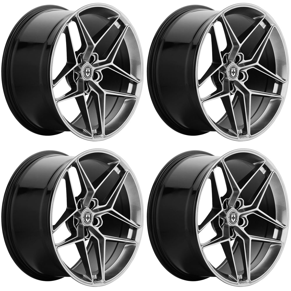 20" HRE FF11 Silver Forged Concave Wheels Rims Fits 2015-2022 Ford Mustang