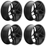 19" HRE FF11 Black 19x9 Forged Concave Wheels Rims Fits Audi B8 A4 S4 Quattro